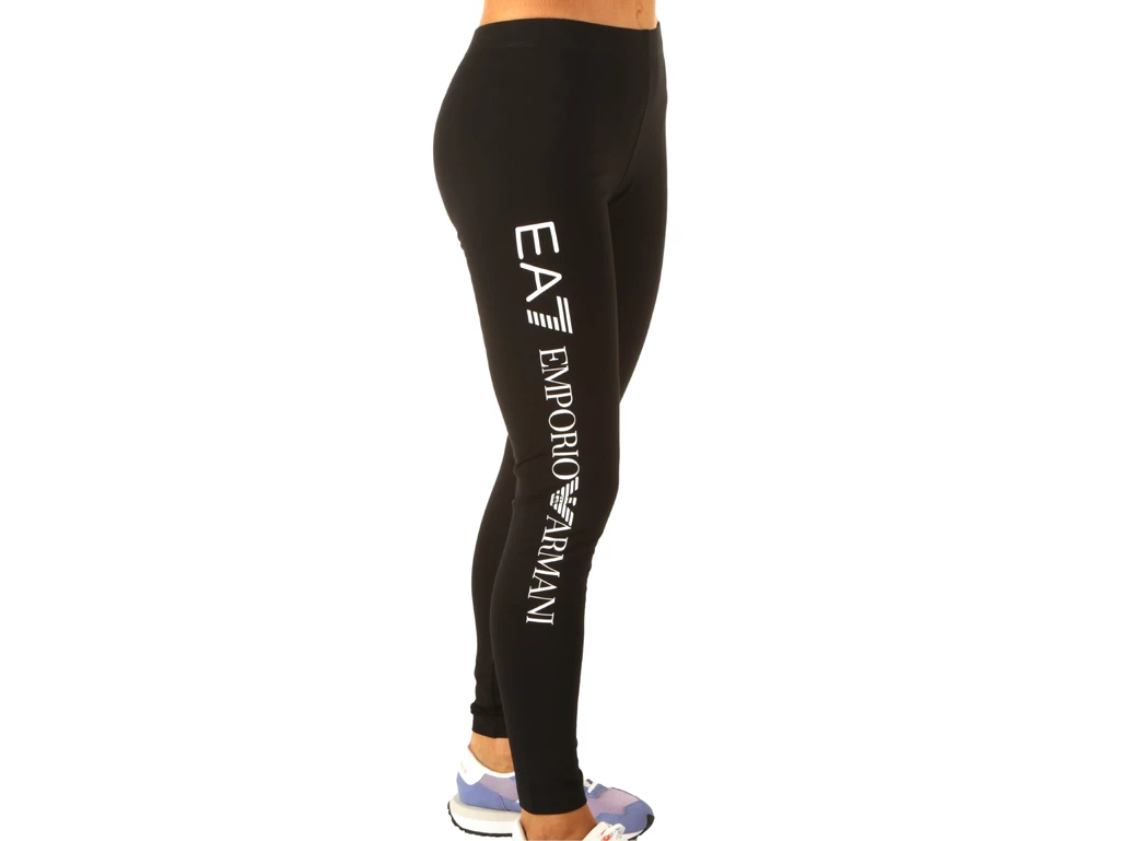 Emporio Armani Leggins Stretch Sporty Nero Bianco donna  8NTP63