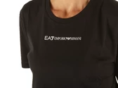 Emporio Armani T-Shirt Logo Crossover Nero donna  8NTT22 TJBEZ