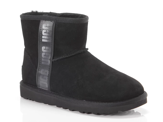 UGG Classic Mini Side Logo II Black mujer 1134962 BLK 