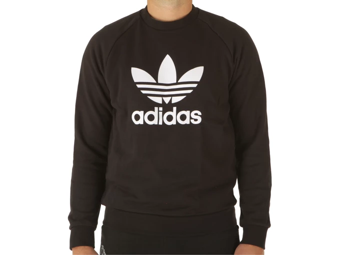 Adidas Trefoil Crew Black White man H06651