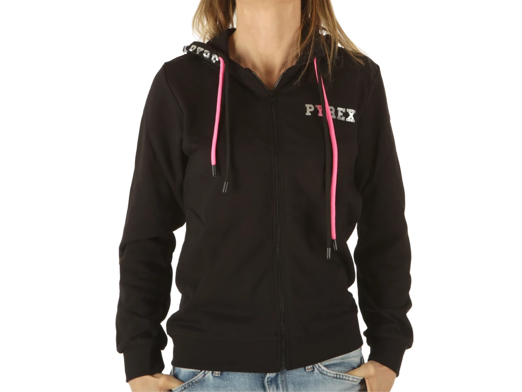 Pyrex Full Zip Donna In Felpa Nero woman 22EPB43215 NER