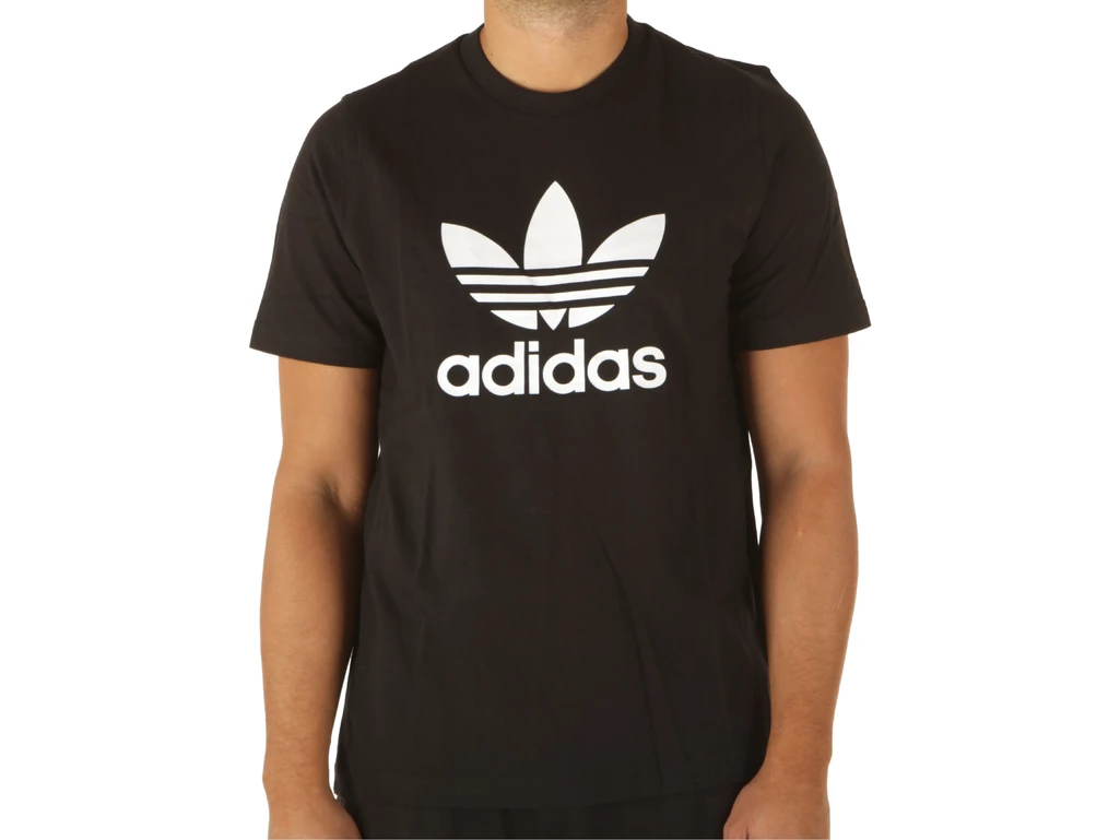 Adidas Trefoil T Shirt Black White man H06642