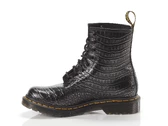 Dr Martens 1460 Gunmetal Croc Embross woman 27249029