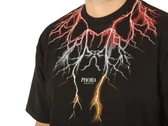 Phobia Archive Black T-Shirt With Red Grey Orange Lightning man PH00106REDGROR