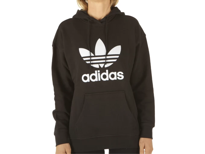 Adidas Trf Hoodie Black White donna  FM3307