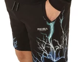 Phobia Archive Black Shorts With Blue Grey Lightblue Lightning man PH00119BLGRLB