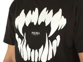 Phobia Archive Black T-Shirt With White Mouth Print man PH00191