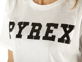 Pyrex Maglia Corta Donna In Jersey Bianco Stampa Nera donna 