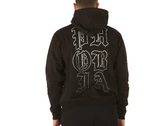 Phobia Archive Black Hoodie With White Mouth Print man PH00199