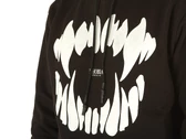 Phobia Archive Black Hoodie With White Mouth Print man PH00199