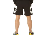 Phobia Archive Black Shorts With White Mouth Print man PH00203