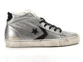 Converse Pro Leather Vulc Mid Leather Metallic Distressed woman 158921C