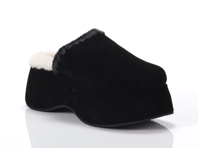 Mou Chunky Platform Suede Black femme MU.FW491006A BKBK