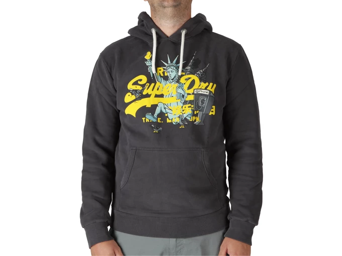 Superdry New York Vl Grahic Hoodie Blackboard man M2013705A 04A