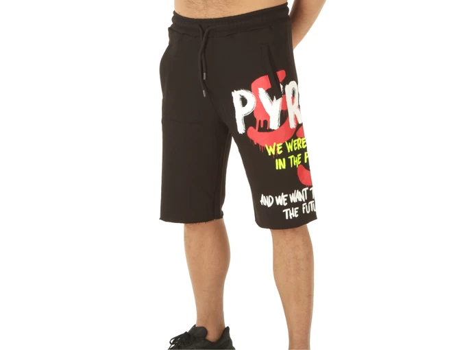 Pyrex Bermuda In Felpa Uomo Nero uomo  22EPB43085 NER