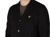 Lyle & Scott Cotton Merino V Neck Cardigan Jet Black man KN2100V Z865