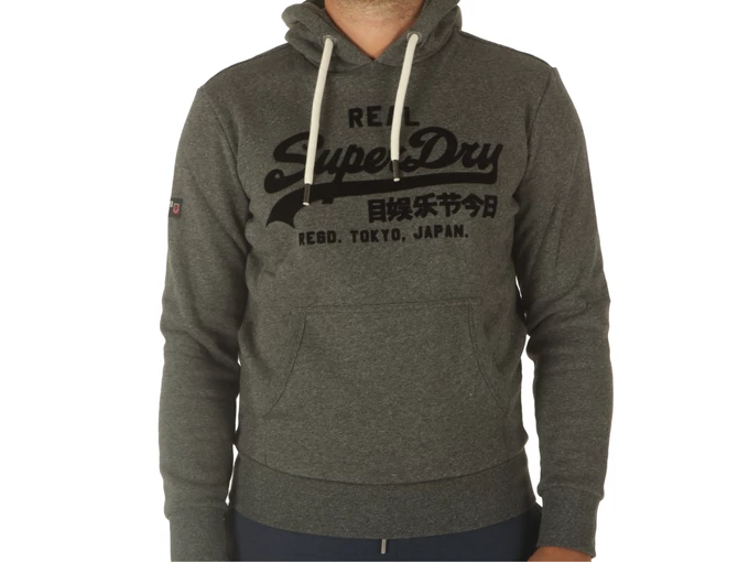 Superdry Tonal Vl Hoodie Asphalt Grey Grit man M2013131A 8RJ