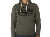 Superdry Tonal Vl Hoodie Asphalt Grey Grit uomo  M2013131A 8RJ