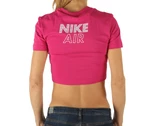 Nike W Nsw Air Ss Top Crop Firebarry White woman CZ8632 615