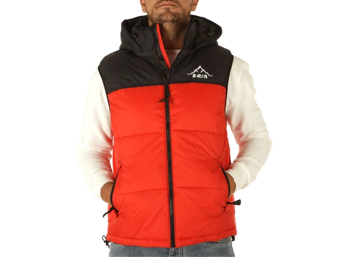 Berna Gilet Uomo Arancio homme 215093-19