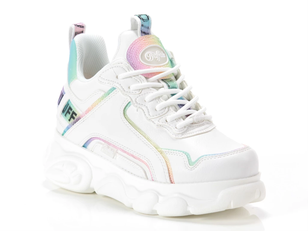 Buffalo Cld Chai Vegan Nappa White Rainbow donna  1636108