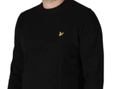 Lyle & Scott Lambswool Blend Crew Neck Jumper Jet Black Marl man KN2114V W155