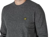 Lyle & Scott Lambswool Blend Crew Neck Jumper Junmetal Marl man KN2114V X027