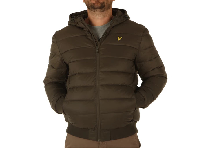 Lyle & Scott Baffle Jacket Olive uomo  JK1921V W485