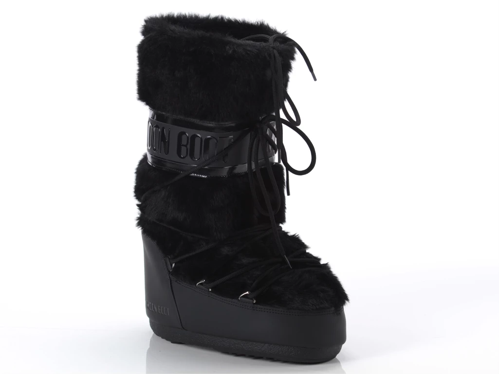 Moon Boot Moon Boot Icon Faux Fur Black unisex  80D1408900 N001