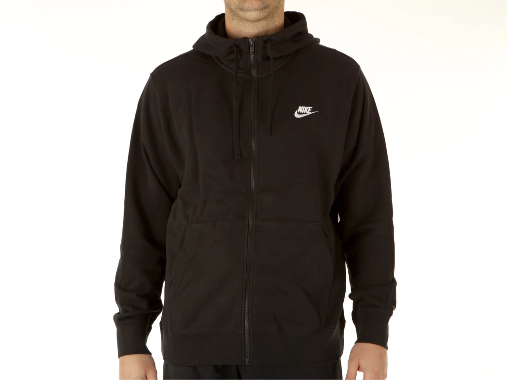 Nike M NSW Club Hoodie FZ FT homme BV2648 010