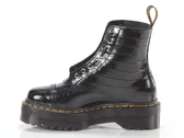 Dr Martens Sinclair Black Patent Lamper Croc femme 26260001