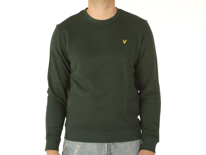 Lyle & Scott Crew Neck Sweatshirt Dark Green homme ML424VOG W486