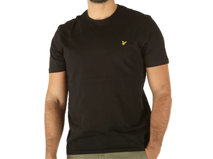 Lyle & Scott Plain T-Shirt Jet Black uomo  TS400VOG Z865