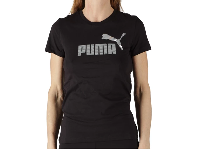 Puma ESS+ TEXTURED FOIL BIG LOGO TEE woman 688908 01