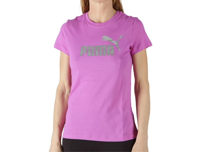 Puma ESS+ TEXTURED FOIL BIG LOGO TEE woman 688908 89