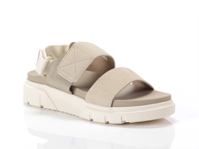 Timberland Greyfield Sandal Backtrap Light Beige Suede mujer TB0A2QJAER3 