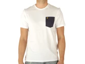 Lyle & Scott Contrast Pocket T-Shirt White Navy uomo  TS831VOG
