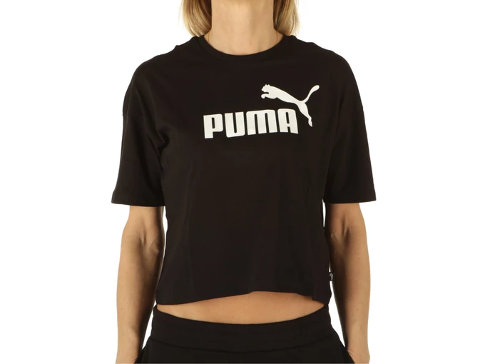Puma Cropped Logo Tee mujer 586866 01 
