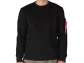 Alpha Industries Emb Sweater Black homme 138300-03