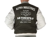 Alpha Industries Varsity Jacket Air Force Dark Olive homme 138107-142