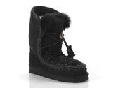 Mou Eskimo Dream Catcher Lace Up And Rabbit Fur woman MU.FW101005A BKBK