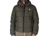 Superdry Hooded Sports Puffer Jacket Dark Moss Green homme M5011827A 1IP