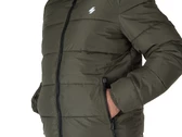 Superdry Hooded Sports Puffer Jacket Dark Moss Green homme M5011827A 1IP
