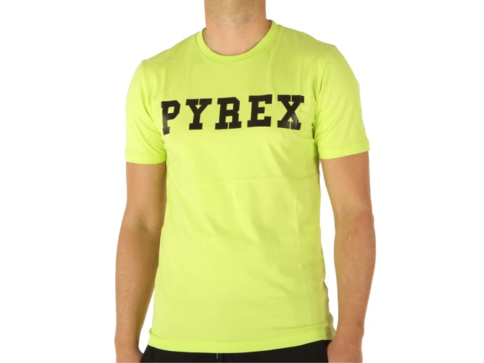 Pyrex T-Shirt In Jersey Uomo Giallo Fluo homme 22EPB34200 GIA