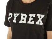 Pyrex Maglia Corta Donna In Jersey Nero Stampa Bianca woman 22EPB34222 NEB