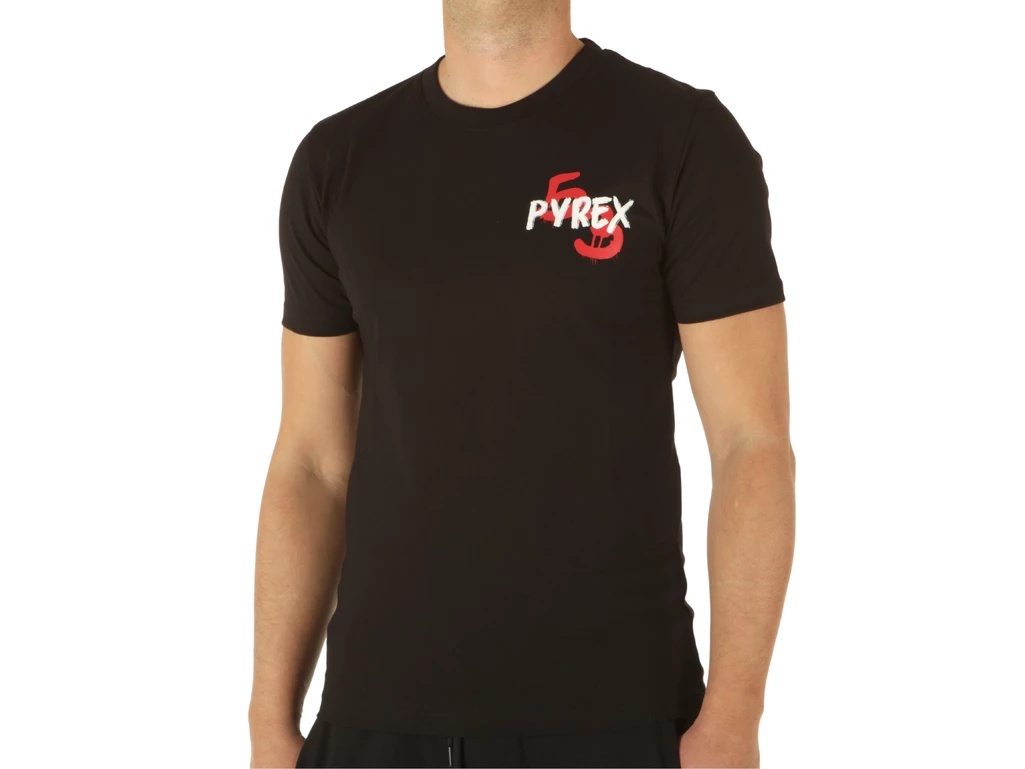 Pyrex T-Shirt In Jersey Uomo Nero, Taglia M Uomo Colore Nero