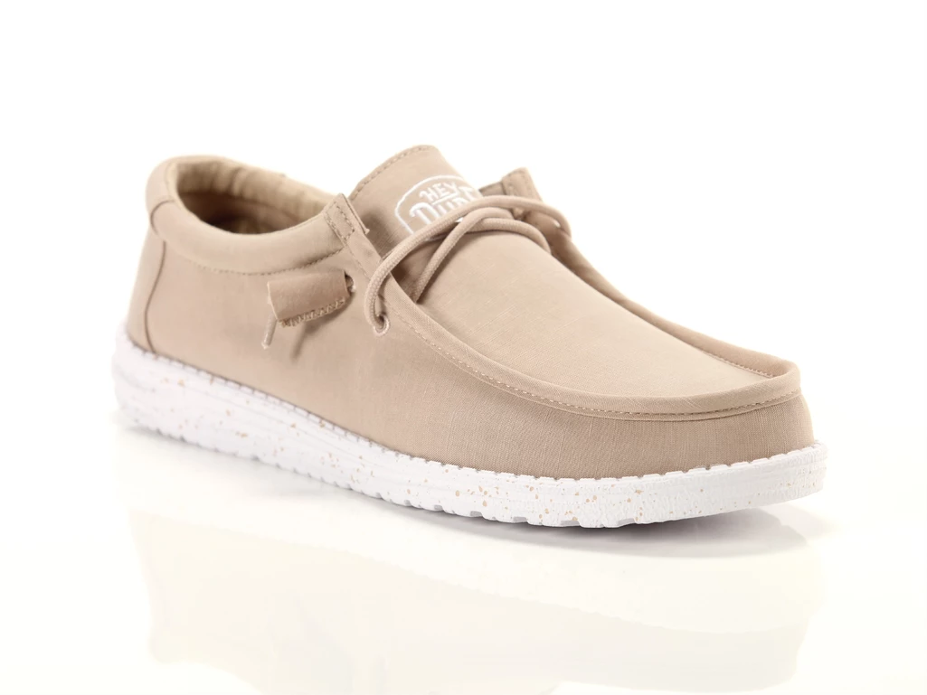 Hey Dude Wally Slub Canvas Tan man 40009-265