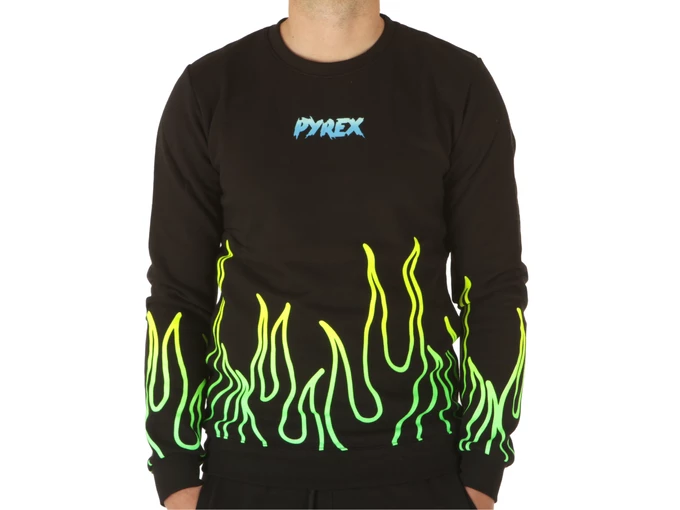 Pyrex Maglia Girocollo In Felpa Uomo Nero homme 22EPC43360 NER