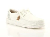 Hey Dude Wally Linen Natural White homme 40015-100