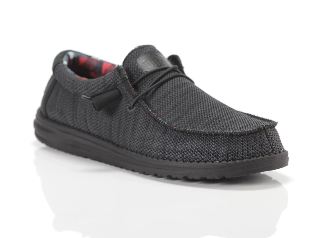 Hey Dude Wally Sox Jet Black uomo  40019-0XD